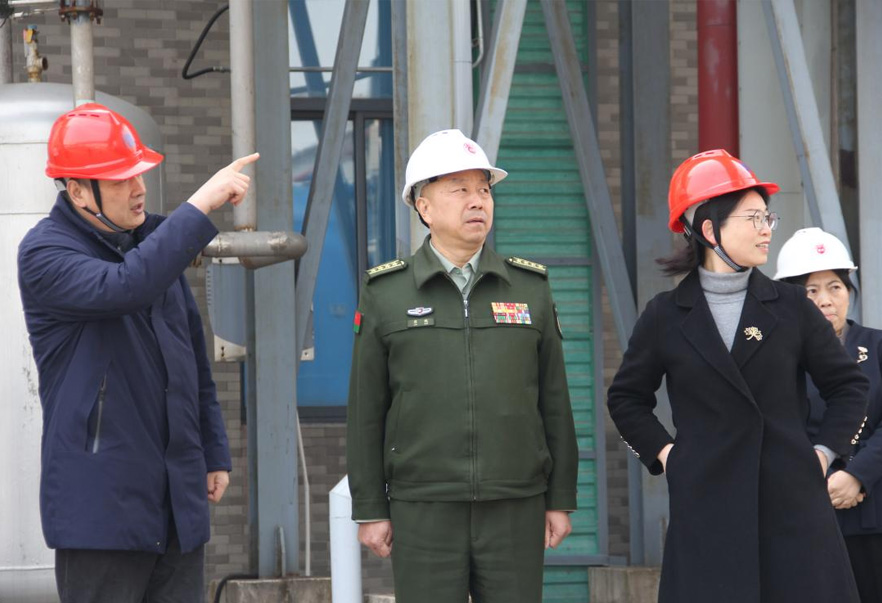 常州市委常委、常州军分区大校司令员廖鹏一行来永乐高ylg888888调研公司党管武装相关工作